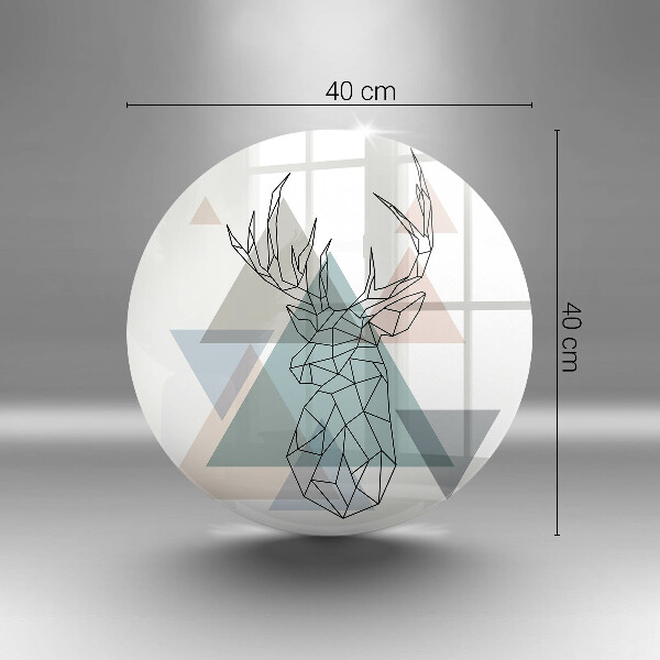 De vidrio templado Ciervo abstracto