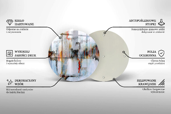 De vidrio templado Pinturas de abstraccion