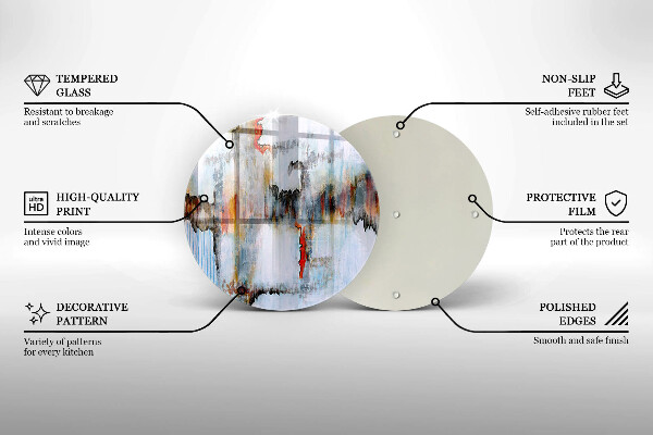 De vidrio templado Pinturas de abstraccion