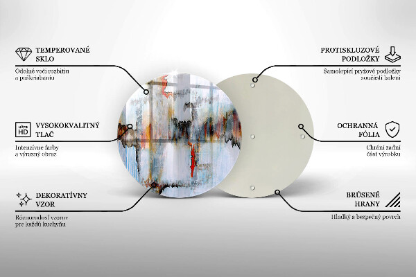 De vidrio templado Pinturas de abstraccion