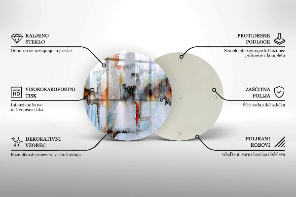 De vidrio templado Pinturas de abstraccion