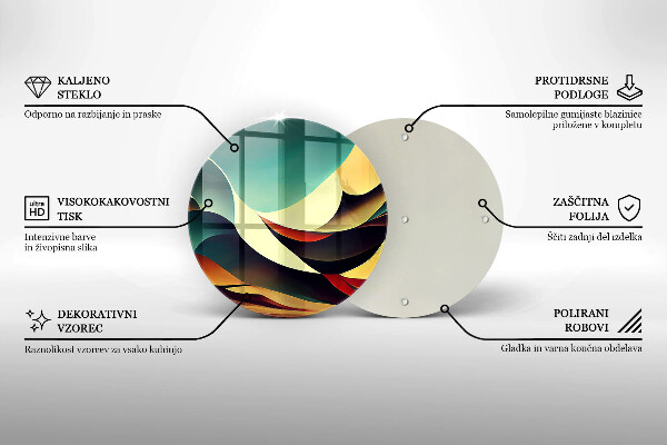 De vidrio templado Abstracción de formas