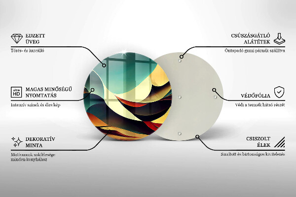 De vidrio templado Abstracción de formas