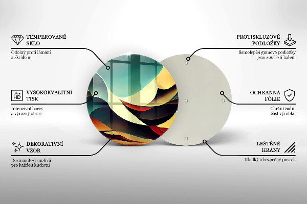 De vidrio templado Abstracción de formas