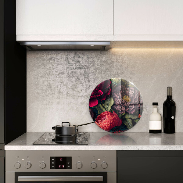 De vidrio templado Hermosas flores