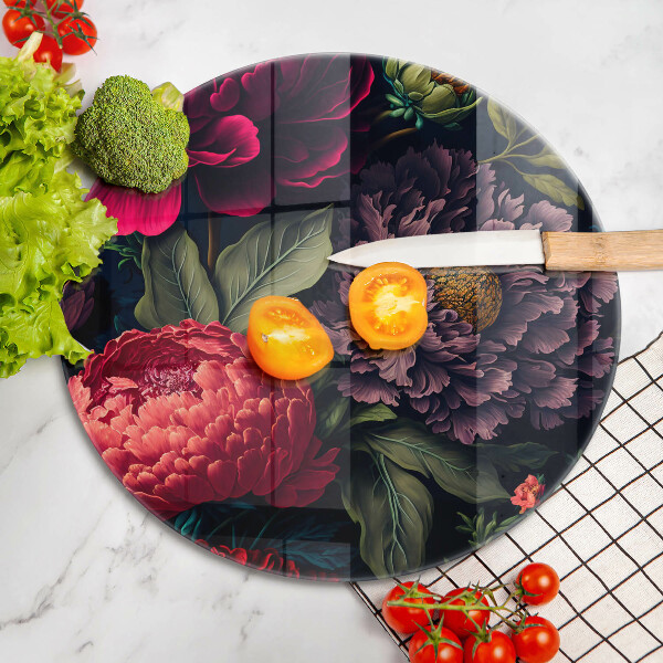 De vidrio templado Hermosas flores