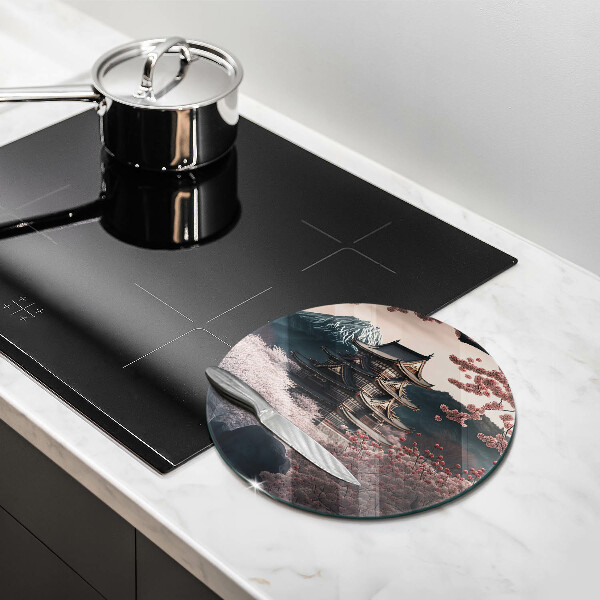 De vidrio templado Paisaje de edificios japoneses