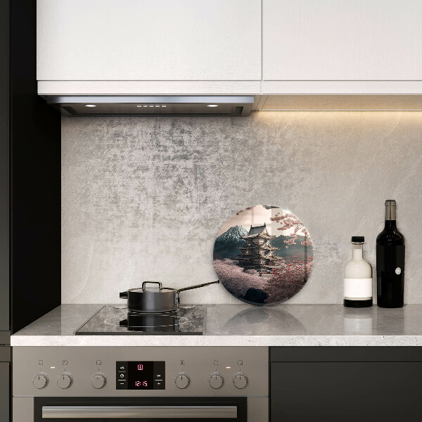 De vidrio templado Paisaje de edificios japoneses