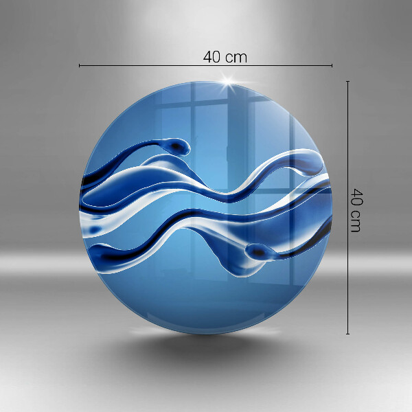 De vidrio templado Abstracción de fluidos