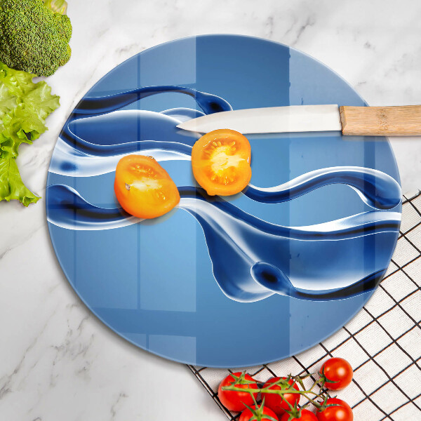 De vidrio templado Abstracción de fluidos