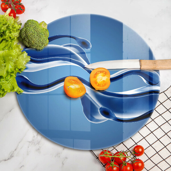 De vidrio templado Abstracción de fluidos