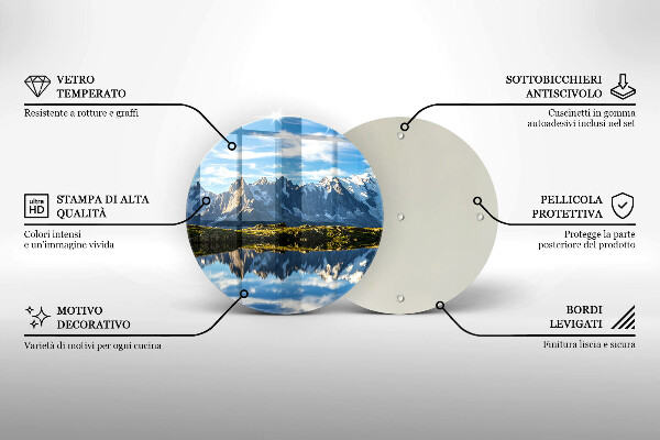 De vidrio templado Paisaje de montaña