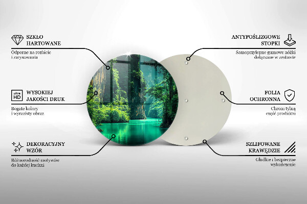 De vidrio templado Paisaje de laguna