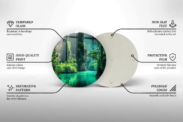 De vidrio templado Paisaje de laguna