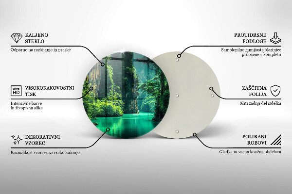 De vidrio templado Paisaje de laguna