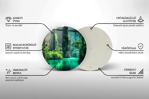 De vidrio templado Paisaje de laguna