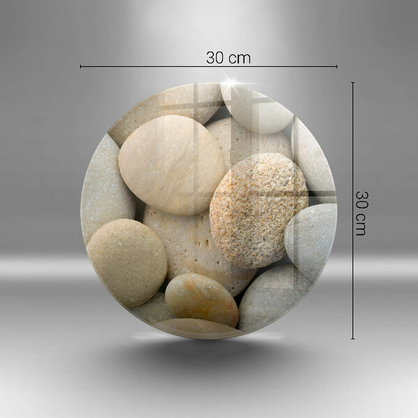 De vidrio templado Patrón de piedras ovaladas