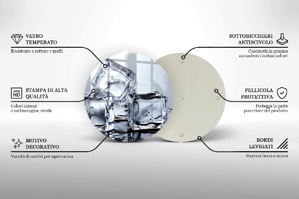 De vidrio templado Cubos de hielo