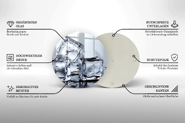 De vidrio templado Cubos de hielo