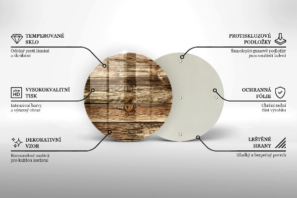 De vidrio templado Textura de tablón de madera