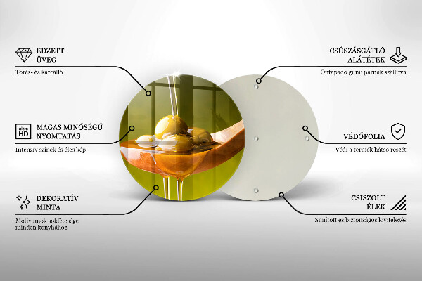 De vidrio templado Aceite de oliva y aceitunas