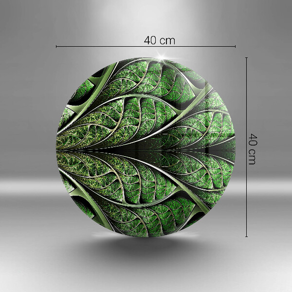 De vidrio templado Estructura de las venas de la hoja