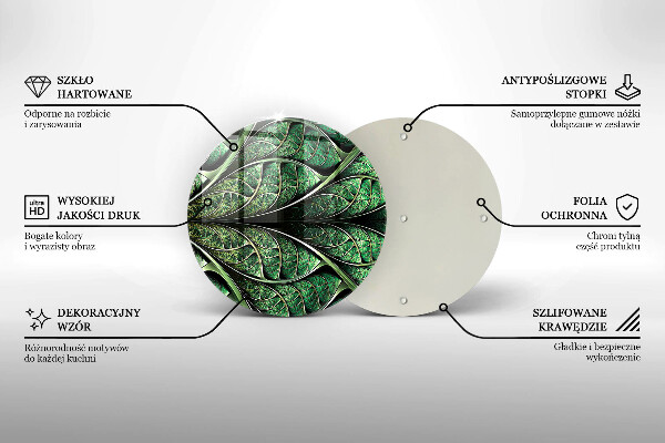 De vidrio templado Estructura de las venas de la hoja