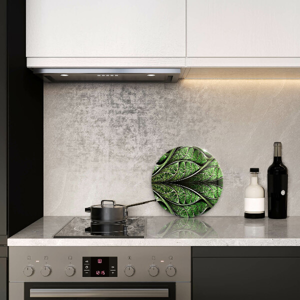 De vidrio templado Estructura de las venas de la hoja