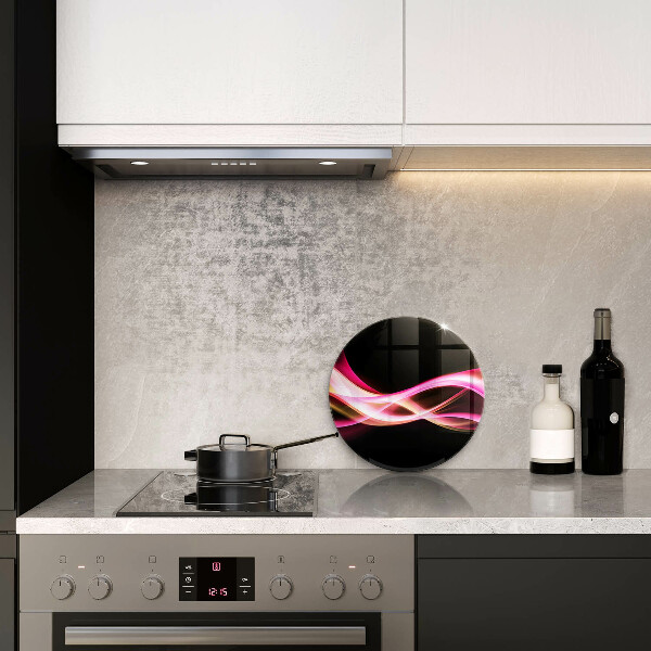 De vidrio templado Humo de neón abstracto