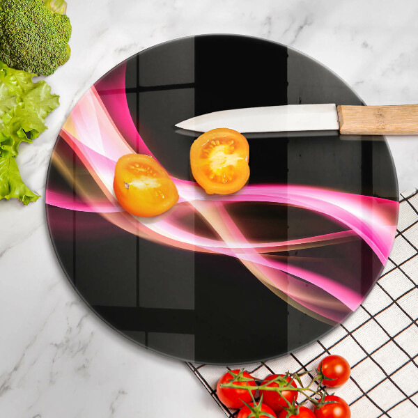 De vidrio templado Humo de neón abstracto