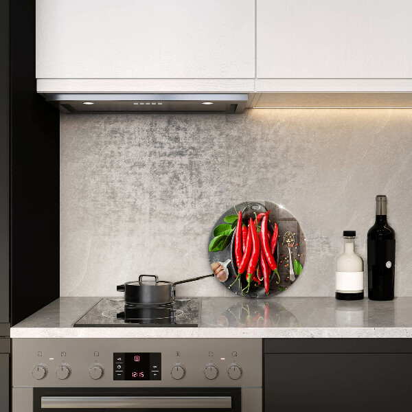 De vidrio templado Chiles rojos