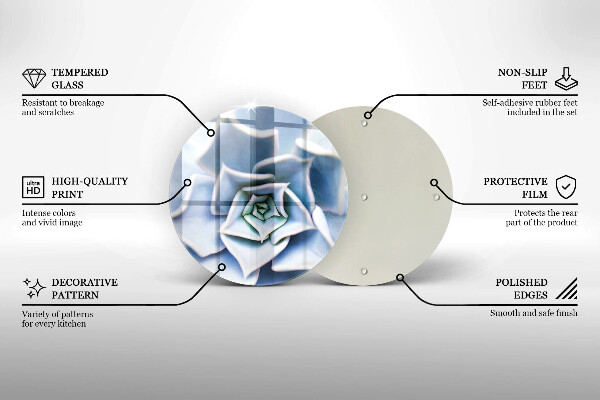 De vidrio templado Planta de flores
