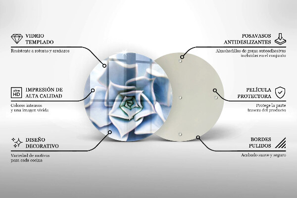 De vidrio templado Planta de flores