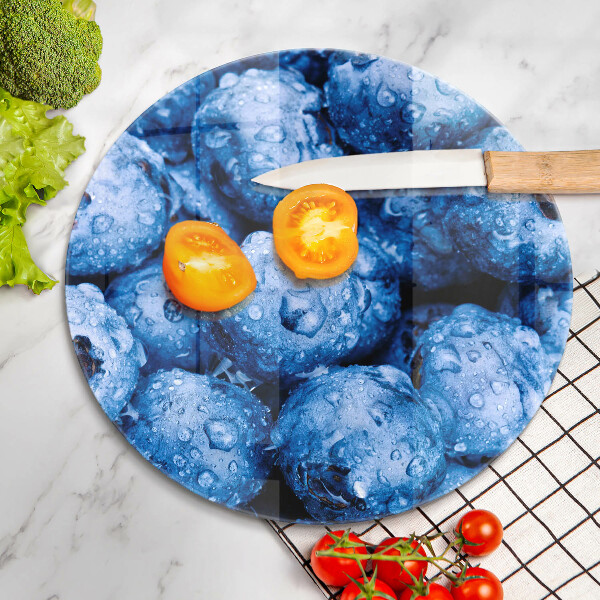 De vidrio templado Arándanos jugosos