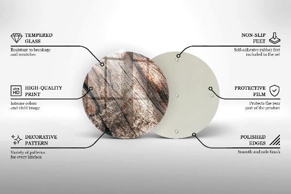 De vidrio templado Estructura de madera