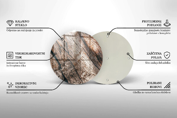 De vidrio templado Estructura de madera