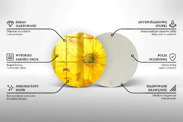 De vidrio templado Pétalos de flor