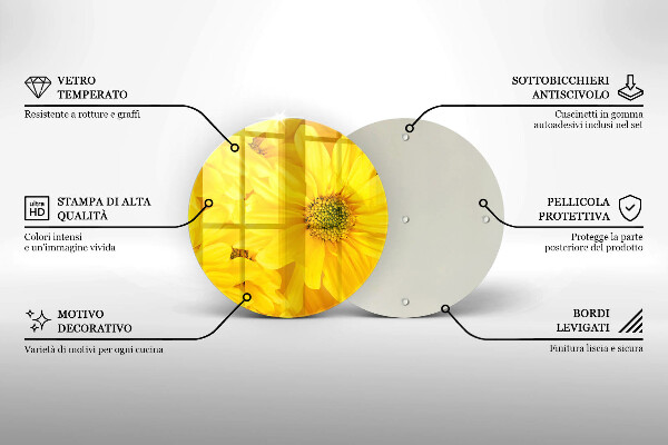 De vidrio templado Pétalos de flor