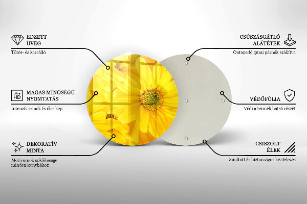 De vidrio templado Pétalos de flor