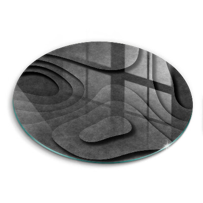 De vidrio templado Formas de piedra 3d