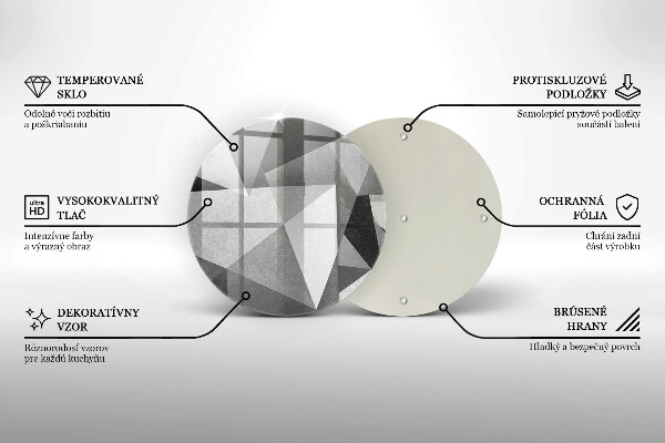 De vidrio templado Abstracción nítida concreta