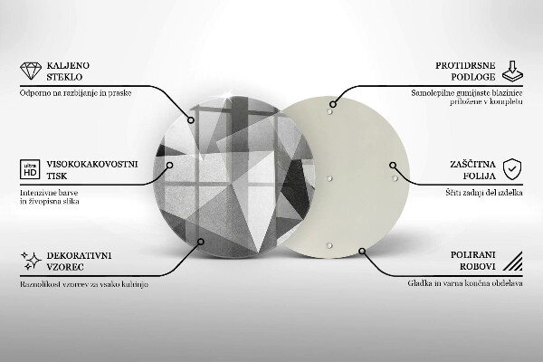 De vidrio templado Abstracción nítida concreta