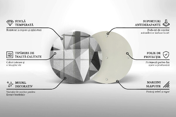 De vidrio templado Abstracción nítida concreta