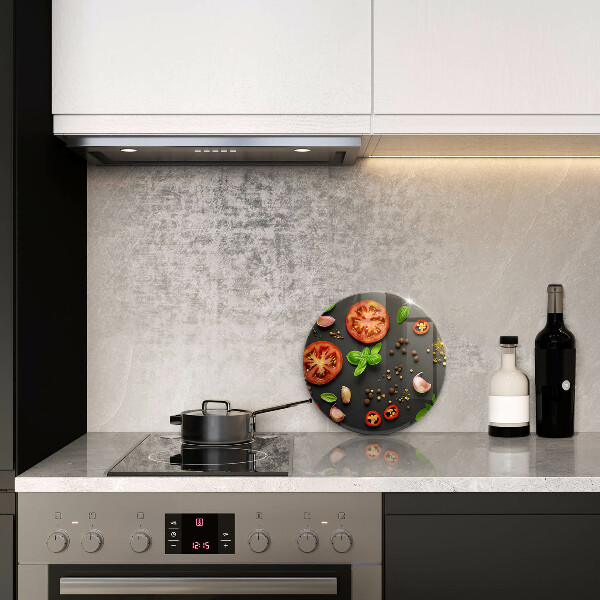 De vidrio templado Tomates y especias