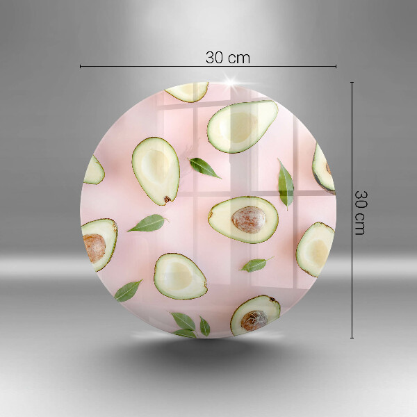 De vidrio templado Patrón de aguacate