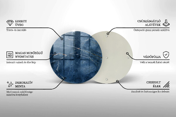 De vidrio templado Textura de piedra de mármol