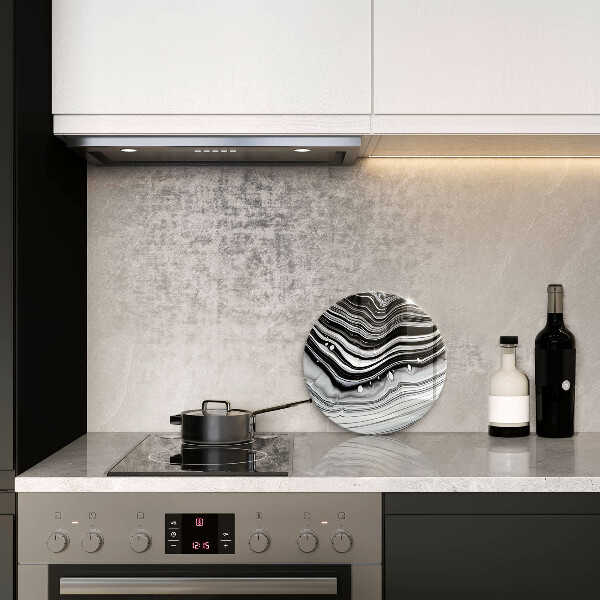 De vidrio templado Abstracción de tinta