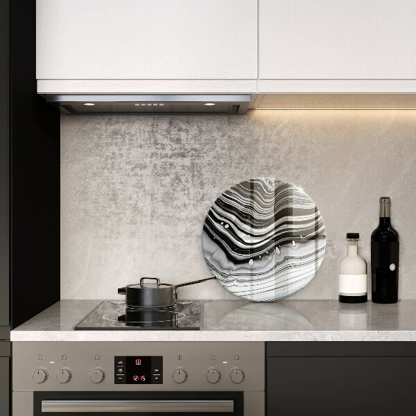 De vidrio templado Abstracción de tinta