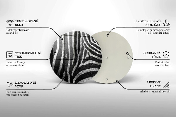 De vidrio templado Rayas de cebra