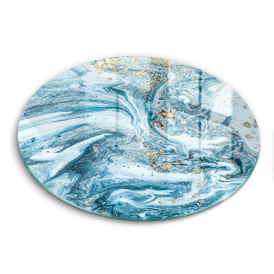 De vidrio templado Estructura con oro